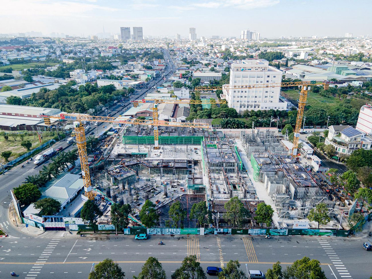 cơ sở hạ tầng căn hộ green tower dĩ an